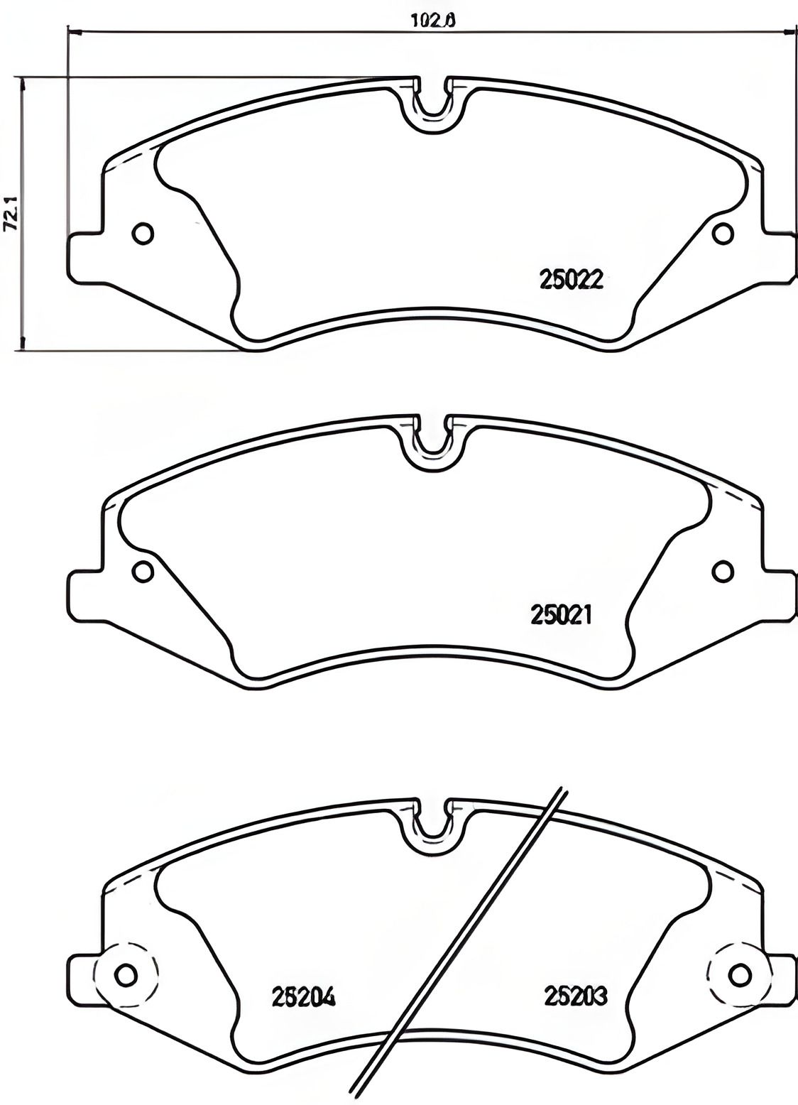 Комплект тормозных колодок, дисковый тормоз LAND ROVER, BREMBO (P44022) Комплект тормозных колодок, дисковый тормоз LAND ROVER, BREMBO (P44022)