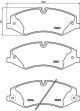 Набір гальмівних колодок, Disk Brake Land Rover, Brembo (P44022)