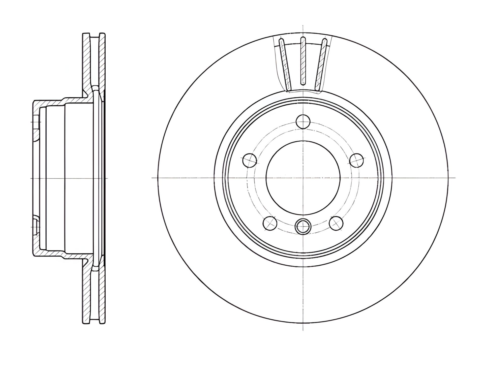 Гальмівний диск BMW 5, REMSA (665310) Гальмівний диск BMW 5, REMSA (665310)