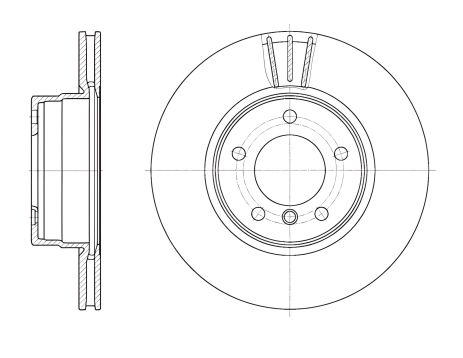 Гальмівний диск BMW 5, REMSA (665310) Гальмівний диск BMW 5, REMSA (665310)