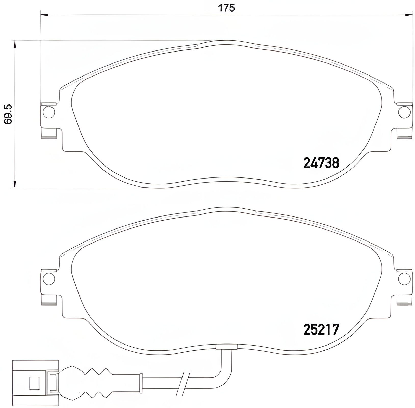 BREMBO (P85131) Комплект тормозных колодок для VW GOLF V, VW PASSAT BREMBO (P85131) Комплект тормозных колодок для VW GOLF V, VW PASSAT