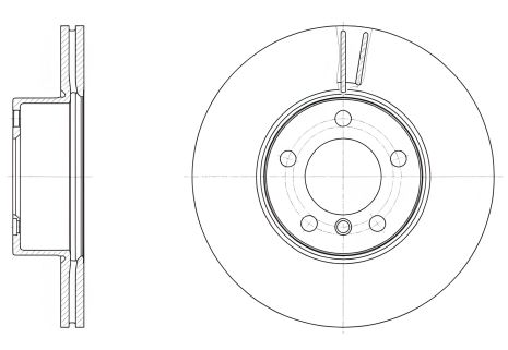 Диск тормозной BMW (BRILLIANCE), REMSA (6149610) Диск тормозной BMW (BRILLIANCE), REMSA (6149610)