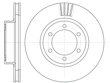 Диск гальмівний LEXUS GX, TOYOTA LAND CRUISER, REMSA (670610) Диск гальмівний LEXUS GX, TOYOTA LAND CRUISER, REMSA (670610)