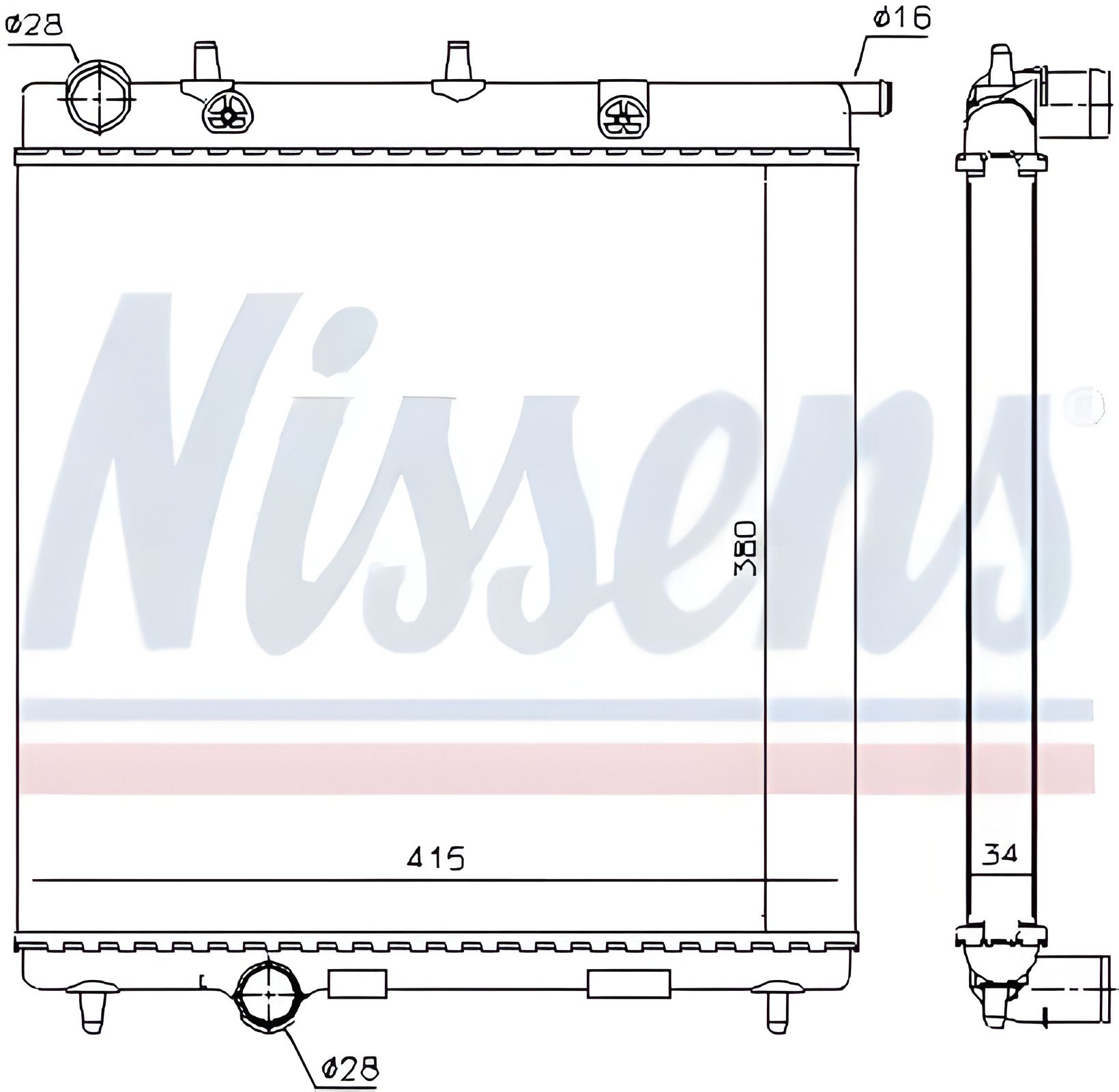 Радиатор двигателя OPEL CROSSLAND, OPEL CROSSLAND, NISSENS (63505) Радиатор двигателя OPEL CROSSLAND, OPEL CROSSLAND, NISSENS (63505)