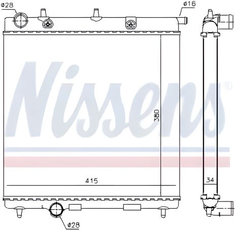 Радиатор двигателя OPEL CROSSLAND, OPEL CROSSLAND, NISSENS (63505) Радиатор двигателя OPEL CROSSLAND, OPEL CROSSLAND, NISSENS (63505)