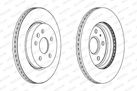 Диск гальмівний CHEVROLET MALIBU, SAAB 9-5, FERODO (DDF1805C)