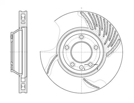 Диск тормозной AUDI Q7, VW TOUAREG, REMSA (676910)