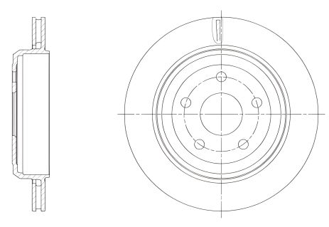 Тормозной диск для JEEP GRAND CHEROKEE, Road House (6151310)