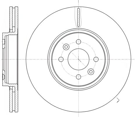 Гальмівний диск RENAULT Grand Scénic, REMSA (6104910)