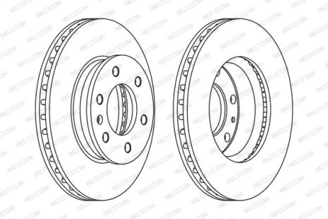 Диск тормозной MERCEDES-BENZ SPRINTER, VW CRAFTER, FERODO (FCR310A)