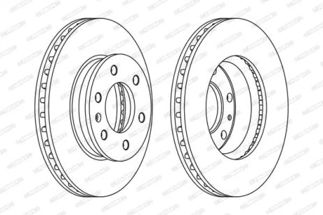 Диск тормозной MERCEDES-BENZ SPRINTER, VW CRAFTER, FERODO (FCR310A)