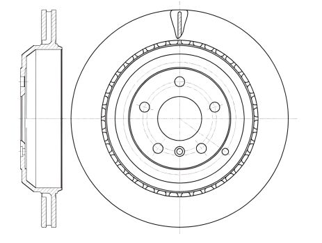 Тормозной диск для MERCEDES-BENZ GL-CLASS, REMSA (6103110)