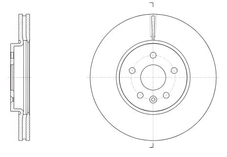 Тормозной диск для CHEVROLET TRAX, OPEL MOKKA, REMSA (6153410) Тормозной диск для CHEVROLET TRAX, OPEL MOKKA, REMSA (6153410)