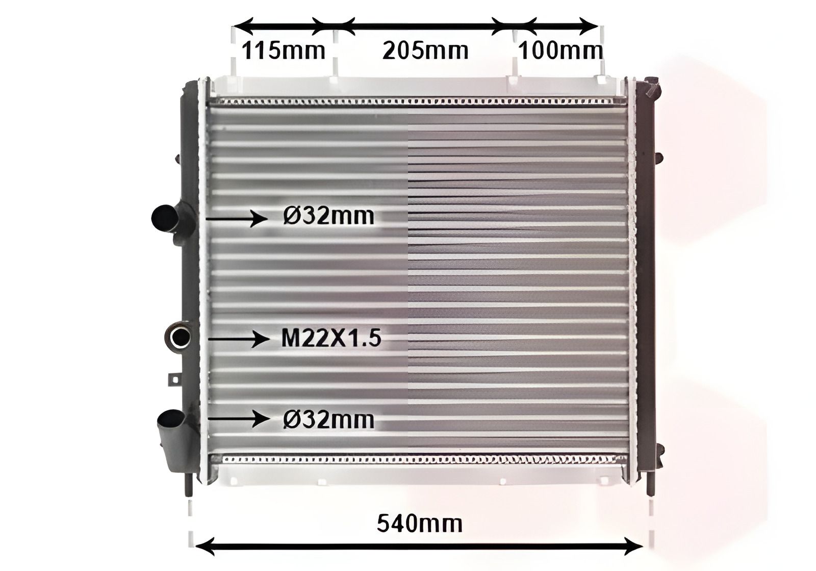 Радіатор охолодження двигуна для RENAULT KANGOO, Van Wezel (43002215) Радіатор охолодження двигуна для RENAULT KANGOO, Van Wezel (43002215)