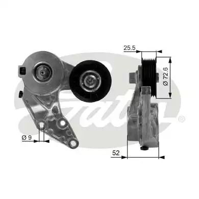 Відео розтяжки клінічного пояса Audi TT, Seat Leon, Gates (T38377)