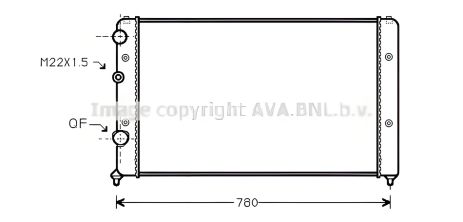 Радиатор охлаждения двигателя для VW PASSAT, AVA COOLING (VNA2122) Радиатор охлаждения двигателя для VW PASSAT, AVA COOLING (VNA2122)