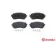 Комплект гальмівних колодок, дискове гальмо MAZDA 6, BREMBO (P49048)