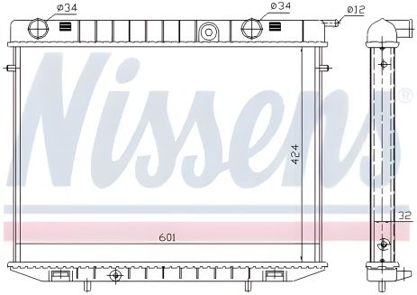 Двигательный радиатор для VAUXHALL FRONTERA, OPEL FRONTERA, NISSENS (63244) Двигательный радиатор для VAUXHALL FRONTERA, OPEL FRONTERA, NISSENS (63244)