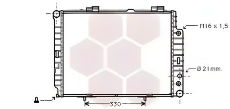 Радіатор двигуна охолодження MERCEDES-BENZ E-CLASS, Van Wezel (30002283)