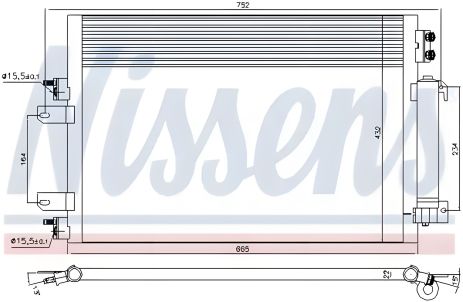 Конденсор кондиционера радиатора DODGE CALIBER, JEEP PATRIOT, NISSENS (940570) Конденсор кондиционера радиатора DODGE CALIBER, JEEP PATRIOT, NISSENS (940570)
