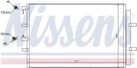 Конденсор кондиціонера, радіатор FORD TRANSIT, NISSENS (940330) Конденсор кондиціонера, радіатор FORD TRANSIT, NISSENS (940330)