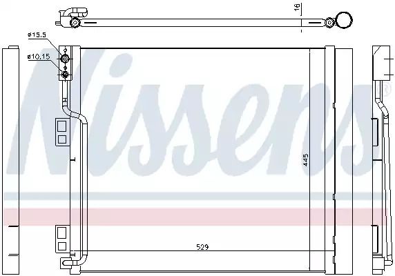 Радіатор, конденсор кондиціонера NISSAN NV200, NISSENS (940386) Радіатор, конденсор кондиціонера NISSAN NV200, NISSENS (940386)