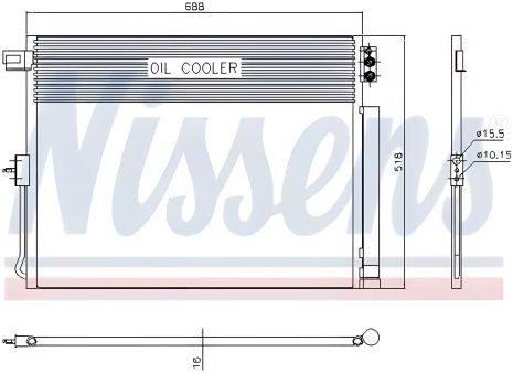 Радіатор-конденсор кондиціонера для JEEP GRAND CHEROKEE, NISSENS (940411) Радіатор-конденсор кондиціонера для JEEP GRAND CHEROKEE, NISSENS (940411)