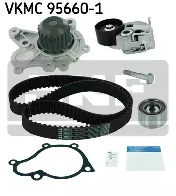 Помпа + комплект ремня ГРМ KIA SPORTAGE, HYUNDAI TUCSON, SKF (VKMC956601)