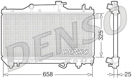 Охолоджувальний радіатор для двигуна TOYOTA AVENSIS від DENSO (DRM50067)