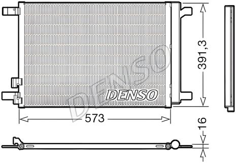 Конденсор кондиціонера SEAT LEON, AUDI A3, DENSO (DCN32066) Конденсор кондиціонера SEAT LEON, AUDI A3, DENSO (DCN32066)
