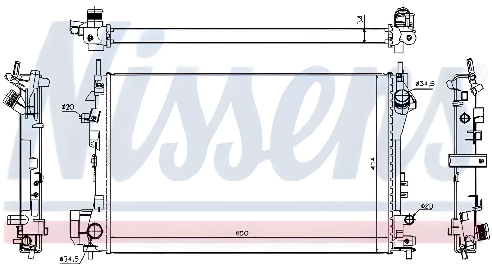 Авто радиатор VAUXHALL VECTRA, OPEL VECTRA, NISSENS (630742) Авто радиатор VAUXHALL VECTRA, OPEL VECTRA, NISSENS (630742)