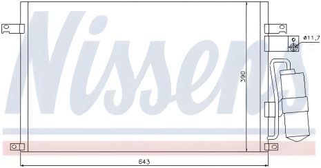 Конденсор кондиціонера CHEVROLET EPICA, NISSENS (94978)