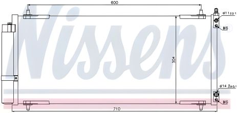 Радіатор-конденсор кондиціонера для CITROËN C5 та PEUGEOT 407, від NISSENS (94830) Радіатор-конденсор кондиціонера для CITROËN C5 та PEUGEOT 407, від NISSENS (94830)