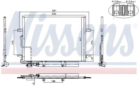 Радиатор, конденсор кондиционера для MERCEDES-BENZ E-CLASS от NISSENS (94614) Радиатор, конденсор кондиционера для MERCEDES-BENZ E-CLASS от NISSENS (94614)