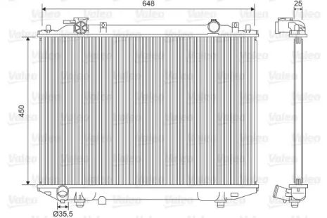 Радник охолодження двигуна Ford Ranger, Valeo (701615)