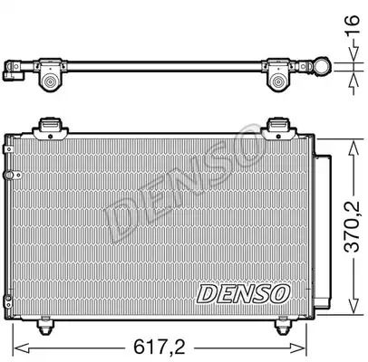 Радіатор, кондиціонер кондиціонера Toyota Corolla, Denso (DCN50112)