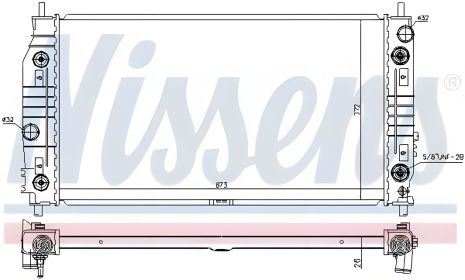 Радиатор для двигателя CHRYSLER 300 от NISSENS (69016)