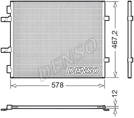 Конденсор радіатор кондиціонера OPEL VIVARO, RENAULT TRAFIC, DENSO (DCN20042) Конденсор радіатор кондиціонера OPEL VIVARO, RENAULT TRAFIC, DENSO (DCN20042)