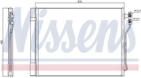 Конденсор кондиціонера радіатор BMW 5, NISSENS (940370) Конденсор кондиціонера радіатор BMW 5, NISSENS (940370)