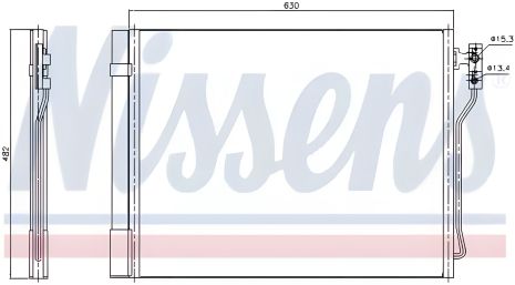 Конденсор кондиціонера радіатор BMW 5, NISSENS (940370) Конденсор кондиціонера радіатор BMW 5, NISSENS (940370)