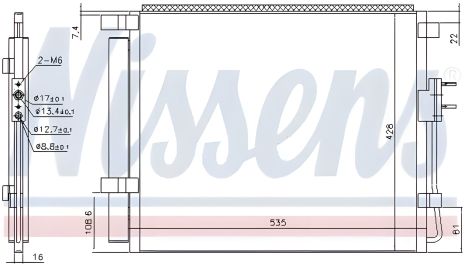 Ефективний конденсор кондиціонера Hyundai Grand, NISSENS (940391)