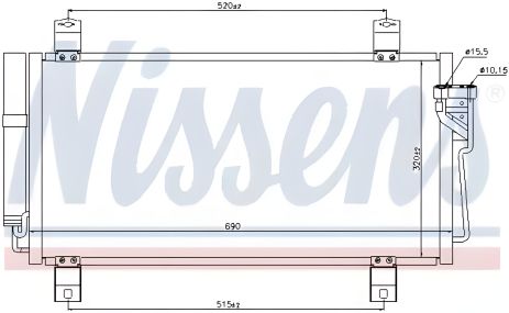 Конденсор кондиціонера радіатор MAZDA 6, NISSENS (940032) Конденсор кондиціонера радіатор MAZDA 6, NISSENS (940032)