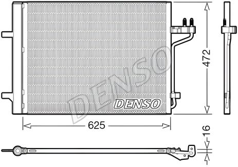 Конденсор радиатор кондиционера FORD TOURNEO, DENSO (DCN10047) Конденсор радиатор кондиционера FORD TOURNEO, DENSO (DCN10047)