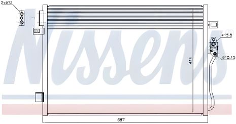 Радіатор, конденсор кондиціонера FIAT FREEMONT, DODGE JOURNEY, NISSENS (940379) - Конденсатори для автомобілів Радіатор, конденсор кондиціонера FIAT FREEMONT, DODGE JOURNEY, NISSENS (940379) - Конденсатори для автомобілів