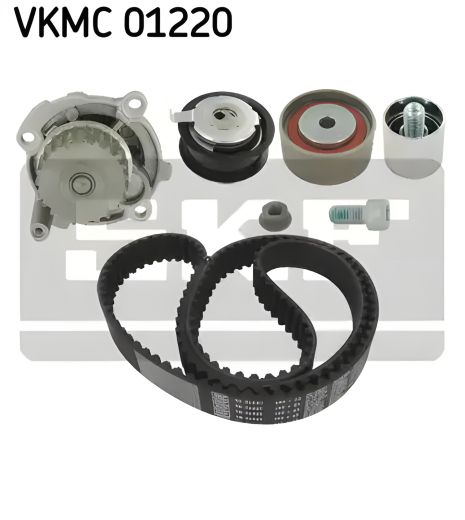 Помпа + комплект ременя ГРМ для VW GOLF, AUDI A3, SKF (VKMC01220)