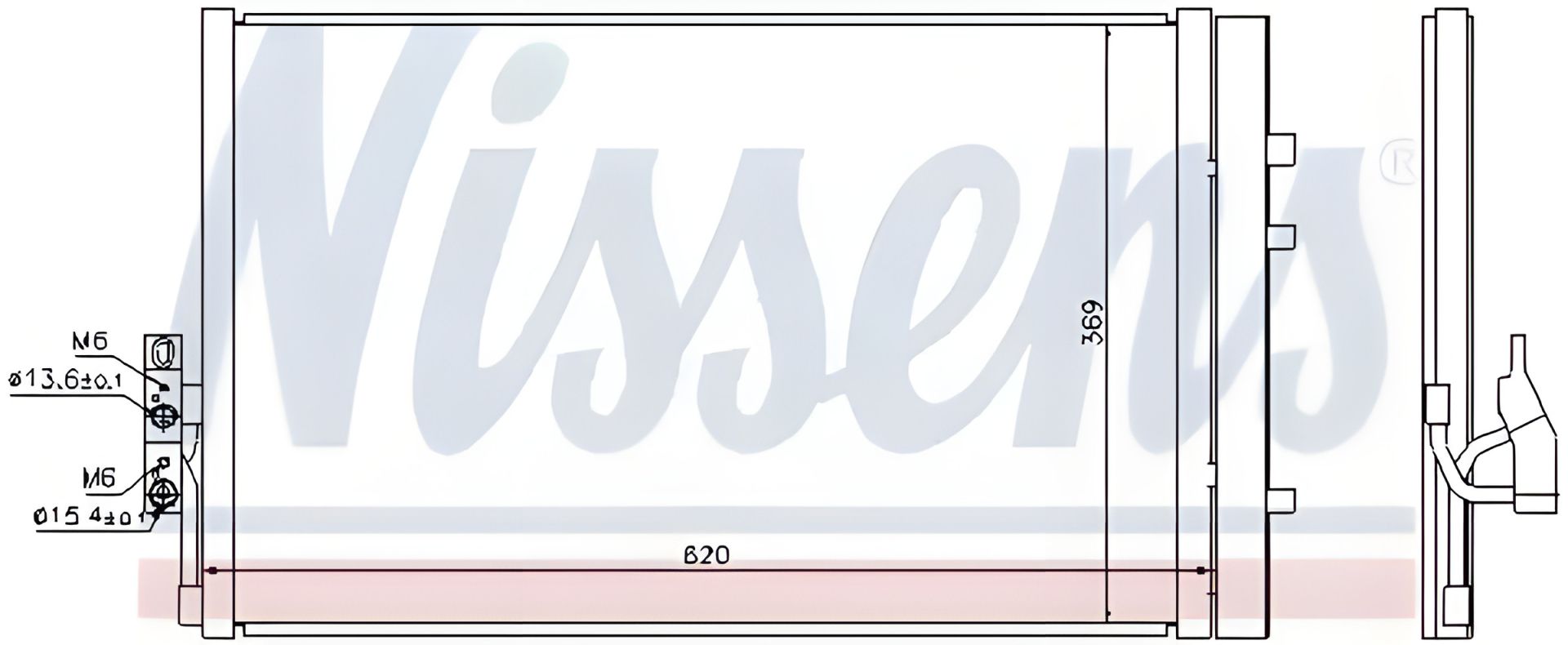 Конденсор кондиціонера радіатор ALPINA XD3, BMW X4, NISSENS (номер 940226) Конденсор кондиціонера радіатор ALPINA XD3, BMW X4, NISSENS (номер 940226)