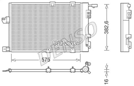 Радіатор, кондиціонер конденсатор Vauxhall Astra, Opel Astra, Denso (DCN20038)