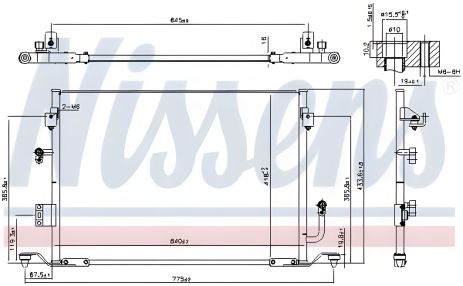 Конденсор кондиціонера, радіатор LEXUS ES, TOYOTA CAMRY, NISSENS (94056) Конденсор кондиціонера, радіатор LEXUS ES, TOYOTA CAMRY, NISSENS (94056)