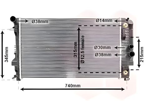 Двигатель охлаждения радиатора MERCEDES-BENZ VITO, Van Wezel (30002460) Двигатель охлаждения радиатора MERCEDES-BENZ VITO, Van Wezel (30002460)