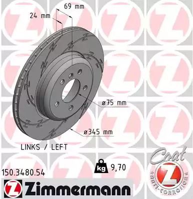 BRAKE BMW 6, Zimmermann (150348054)